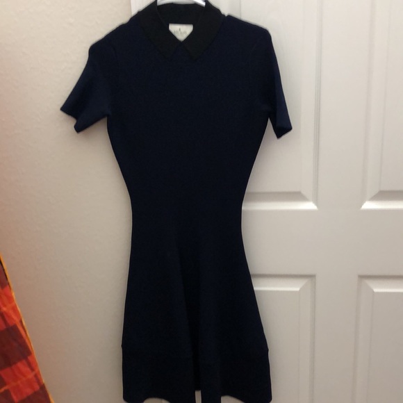 Kate Spade Trompe L’oeil Sweater Dress in Navy NEW without tags. - Picture 2 of 10